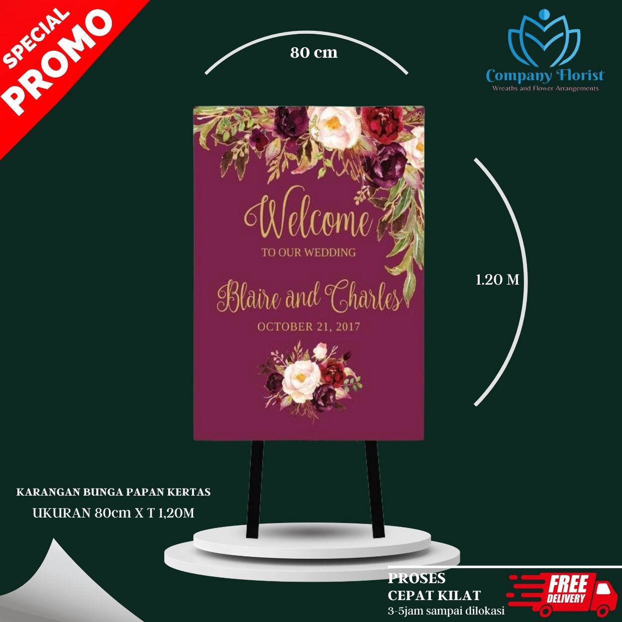 Jual Papan Bunga Kertas Jakarta Terdekat – Company Florist